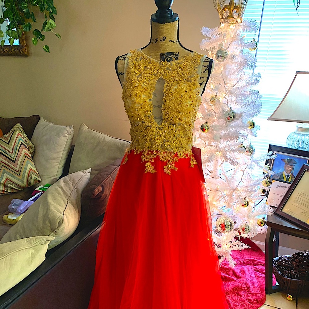Red Ball Gown
